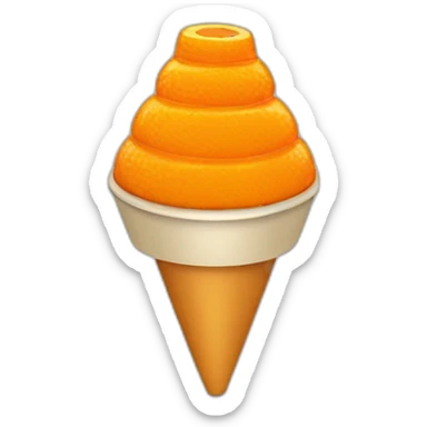 UN CONO DE TRÁFICO NARANJA sticker