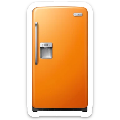 Hi refrigerator ! 
light orange color  sticker