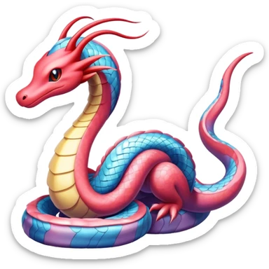 Colorful Seviper-Milotic-Dragonair-hybrid sticker