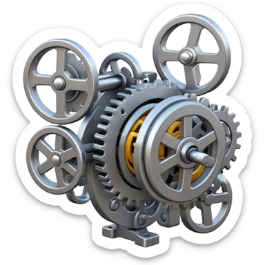 a complex mechanism sticker