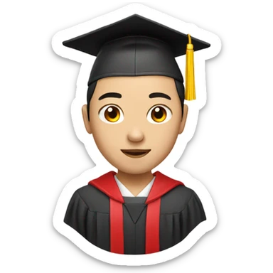 Graduate chinese Student  sticker