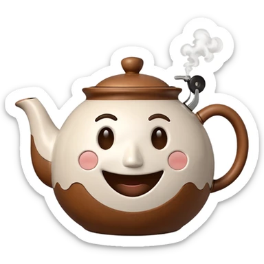 talking teapot sticker
