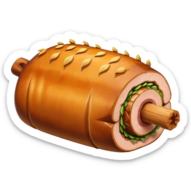 a roasted joint of pork emoji sticker