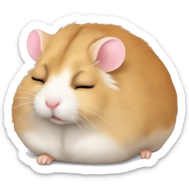 russian hamster sleeping sticker