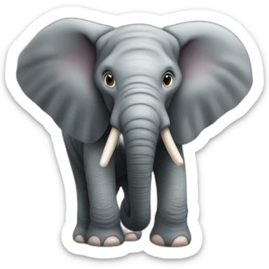 Dünner elefant sticker