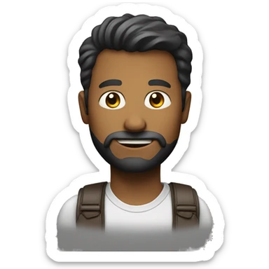 L'homme avec un appareil photo sticker