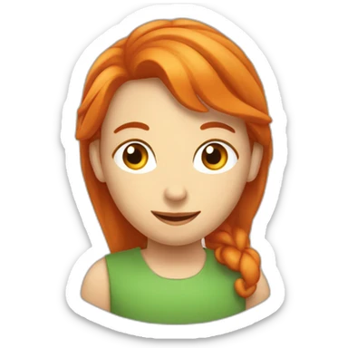 Rousse dans un cerveau de garcon sticker