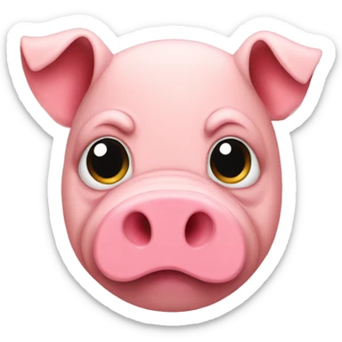 A mafia pig emoji  sticker