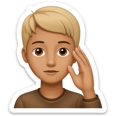 Sorry touch the ear sticker