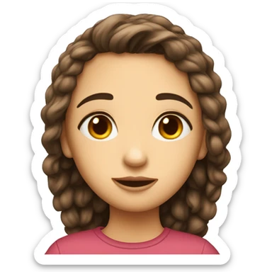 Girl with man fall in love sticker