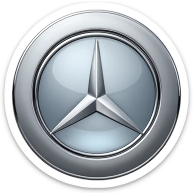 Mercedes logo sticker