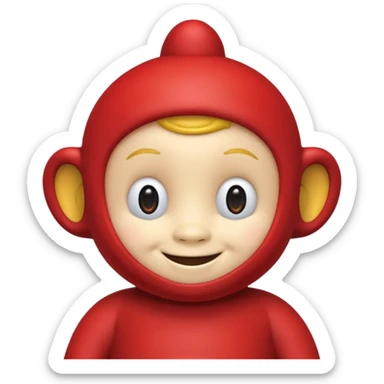 teletubby red sticker