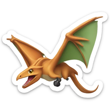 Riding pterodactyl  sticker