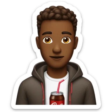 cola drinker sticker