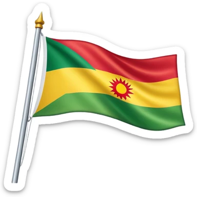 The flag of Kurdistan sticker