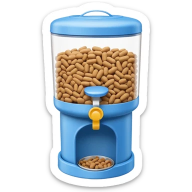 dog food dispenser sticker