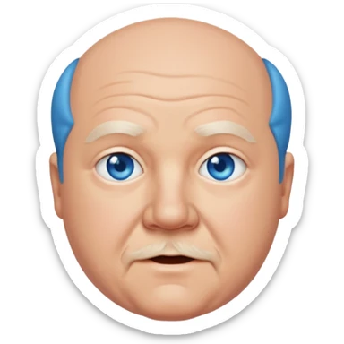 Kyle Gass with blue eyes sticker