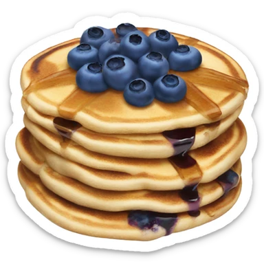 Blueberry pancakes  sticker