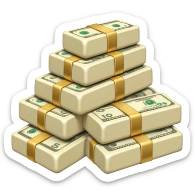 plain ivory money sticker