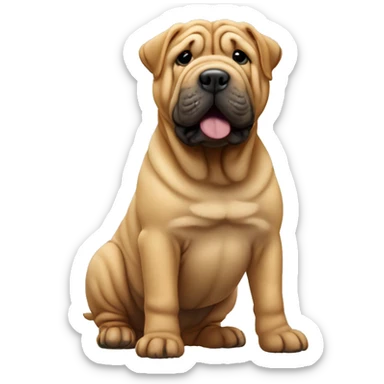 Shar pei sticker
