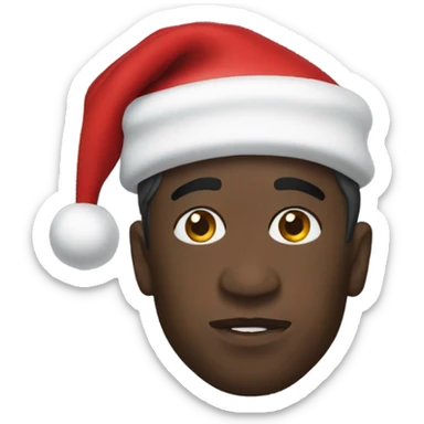 Travis Scott with a Santa hat sticker