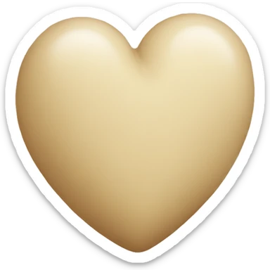 Corazon beige sticker
