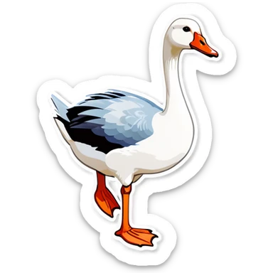 Silly goose sticker
