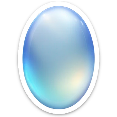 oval moonstone sticker