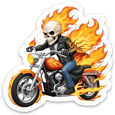 Ghost ride movie emoji sticker