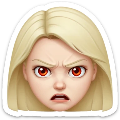 Beautiful woman angry and sick of idiots sticker