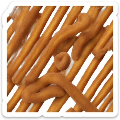 Churro with chocolate sticker