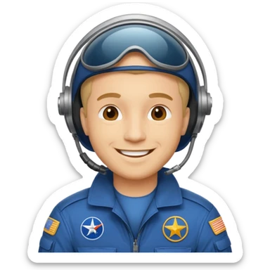 Light man who does the flight stiing at a film set  sticker