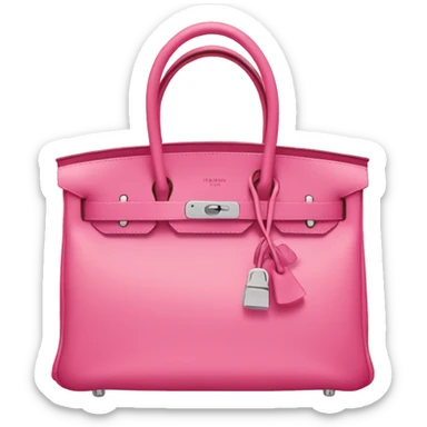 Pink Hermes birkin bag  sticker