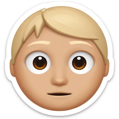 add the standard roblox eyes without any glow or smth sticker