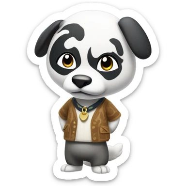 KK Slider from Animal crossing game sticker