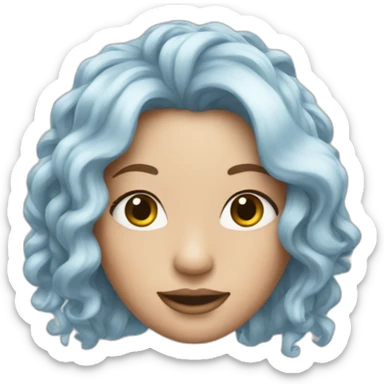 Chanteuse ice-spice au cheveux rousse sticker