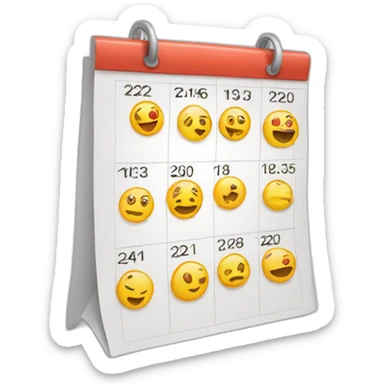 calendario de dias sticker