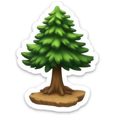 pine tree sticker