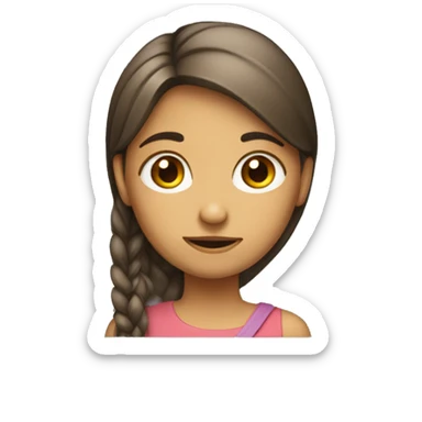 girl tilting her head making a side ey sticker