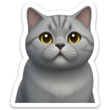 british shorthair cat sticker