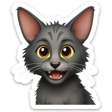 lykoi cat sticker