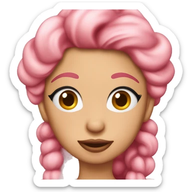 Coquette birthday cake sticker