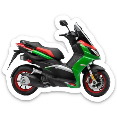 Aprilia sr 50 gt replica 2020 black red and a little bit of green sticker