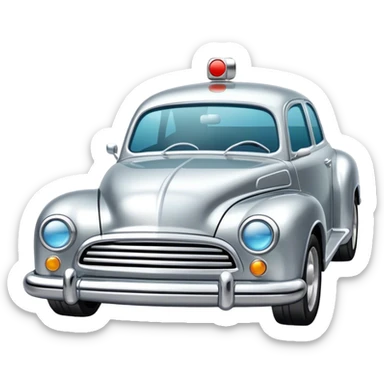 a chrome car sticker