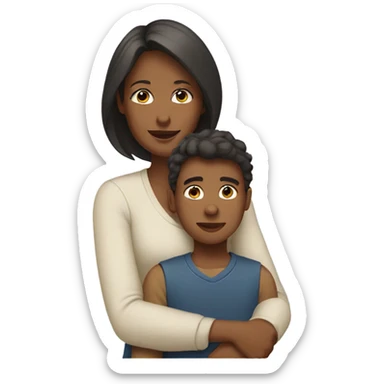 Mother and son  sticker
