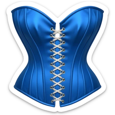 blue corset sticker