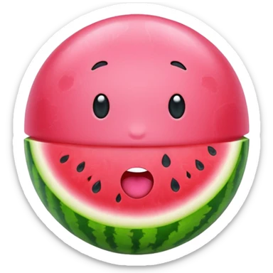 watermelon bubble gum sticker