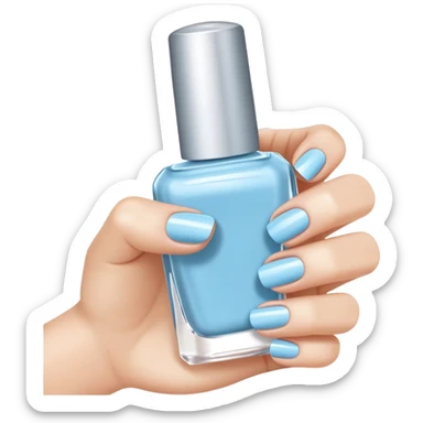 Light blue nails sticker