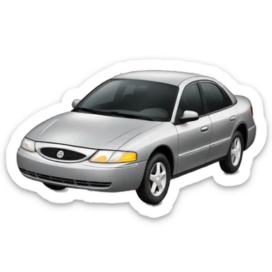 1998 mercury sable car silver sticker