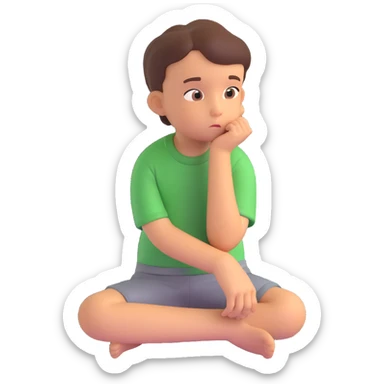 single thinking children sticker